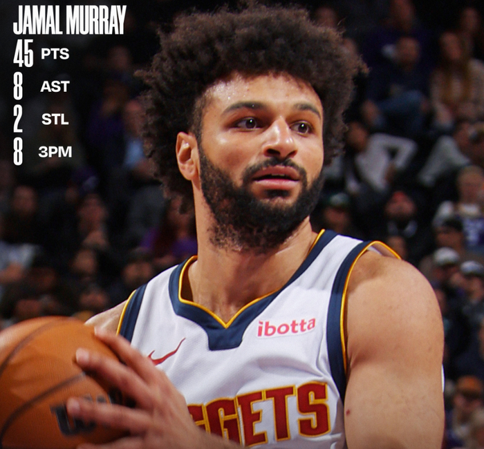 开云官网-穆雷狂轰45分连刷四纪录！近三战109分势头猛烈 阿德尔曼：他扛起球队|掘金|约基奇|贾马尔-穆雷|NBA常规赛|丹佛掘金队_新浪体育_新浪新闻